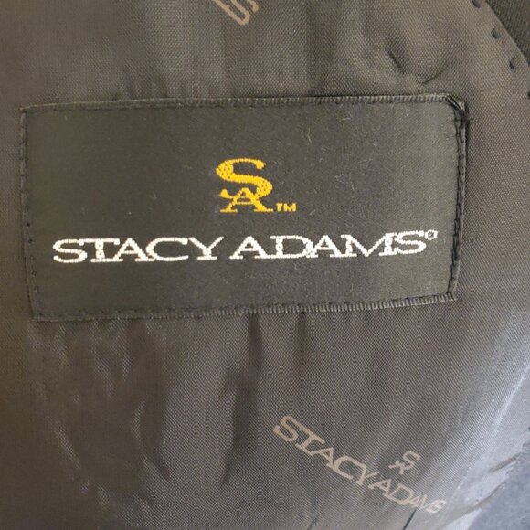 Stacey Adams Men's 4 Button Suit Coat Sport Coat Tuxedo Jacket Black Sz 52R - Picture 7 of 8